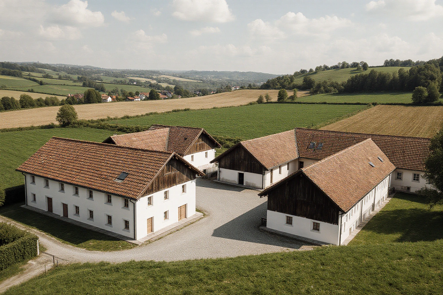 Hofstelle mit zugehörigen eigenen landwirtschaftlichen Flächen